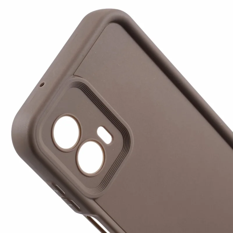 For Motorola Moto G53 5G Case Soft TPU Phone Cover Anti-Drop Matte Cell Phone Shell - Light Brown