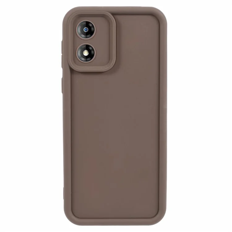 Para Motorola Moto E13 4G Capa à Prova de Choques Atacado Caso de Telefone TPU Protetor de Telefone Espessado - Marrom