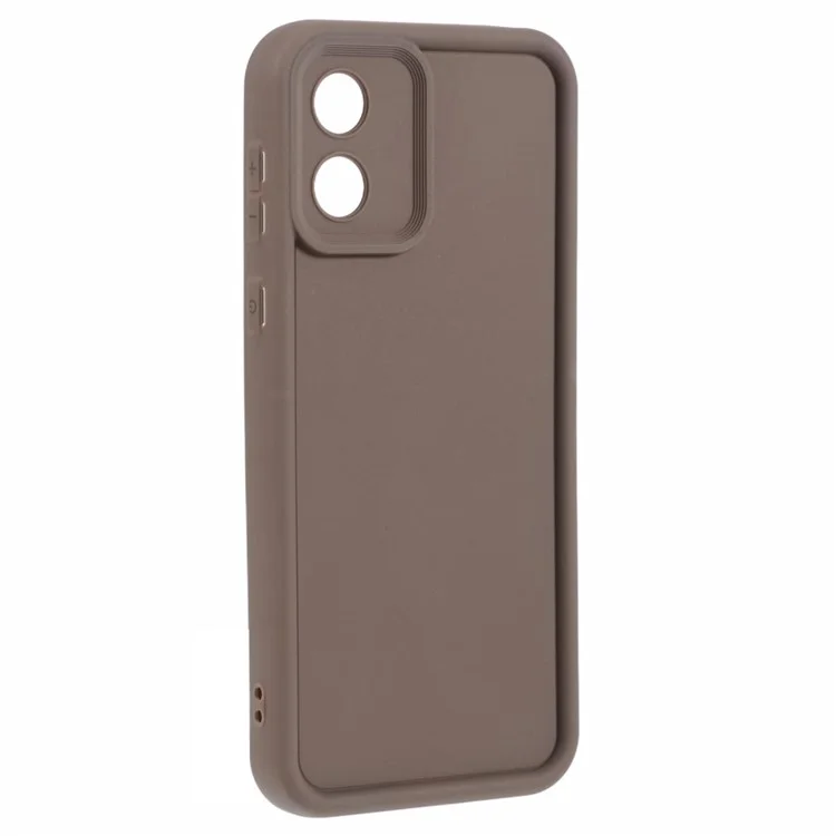 Para Motorola Moto E13 4G Capa à Prova de Choques Atacado Caso de Telefone TPU Protetor de Telefone Espessado - Marrom