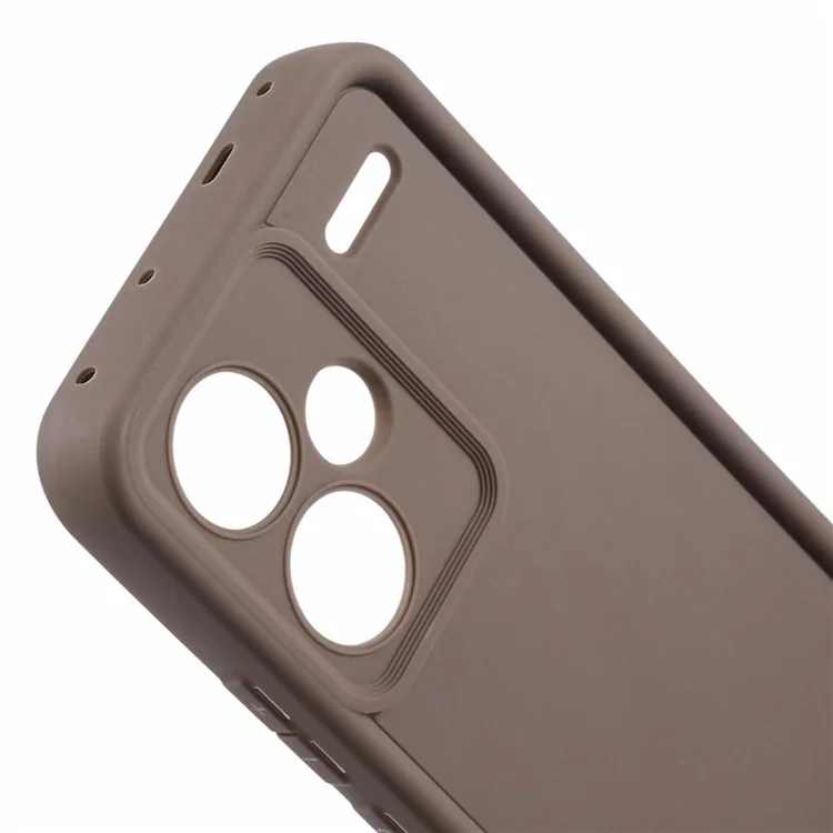 For Xiaomi Redmi Note 13 Pro+ 5G Cover Wholesale Thickened TPU Shockproof Phone Case - Brown