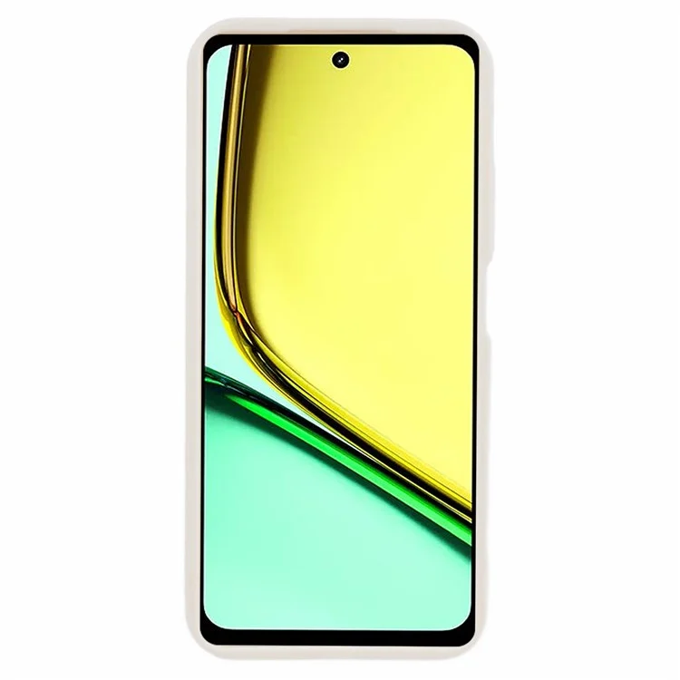 Para capa Realme C67 4G, caso Anti-Drop Thickened TPU Acessórios de telefone celular por atacado - Bege