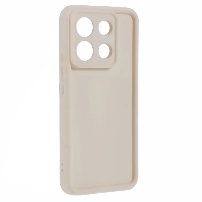 For Xiaomi Redmi Note 13 Pro 5G / Poco X6 5G TPU Cover Anti-Drop Matte Phone Shell - Beige