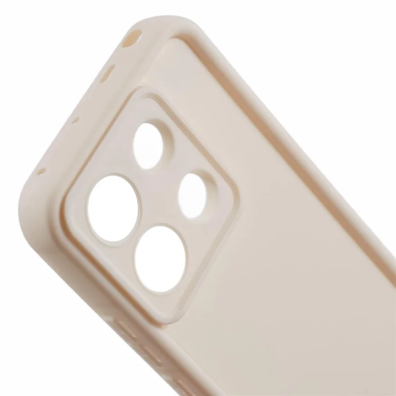 For Xiaomi Redmi Note 13 Pro 5G / Poco X6 5G TPU Cover Anti-Drop Matte Phone Shell - Beige