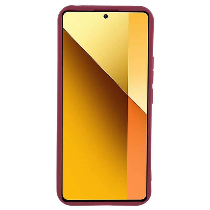 For Xiaomi Redmi Note 13 Pro 5G / Poco X6 5G TPU Cover Anti-Drop Matte Phone Shell - Wine Red