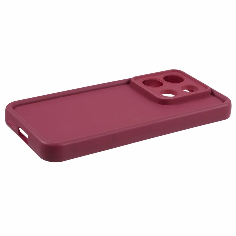 For Xiaomi Redmi Note 13 Pro 5G / Poco X6 5G TPU Cover Anti-Drop Matte Phone Shell - Wine Red