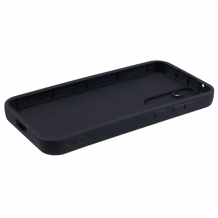 Per Samsung Galaxy A35 5G Case Fingerprint-free TPU Cover posteriore del telefono Anti-drop Shell del telefono - Nero