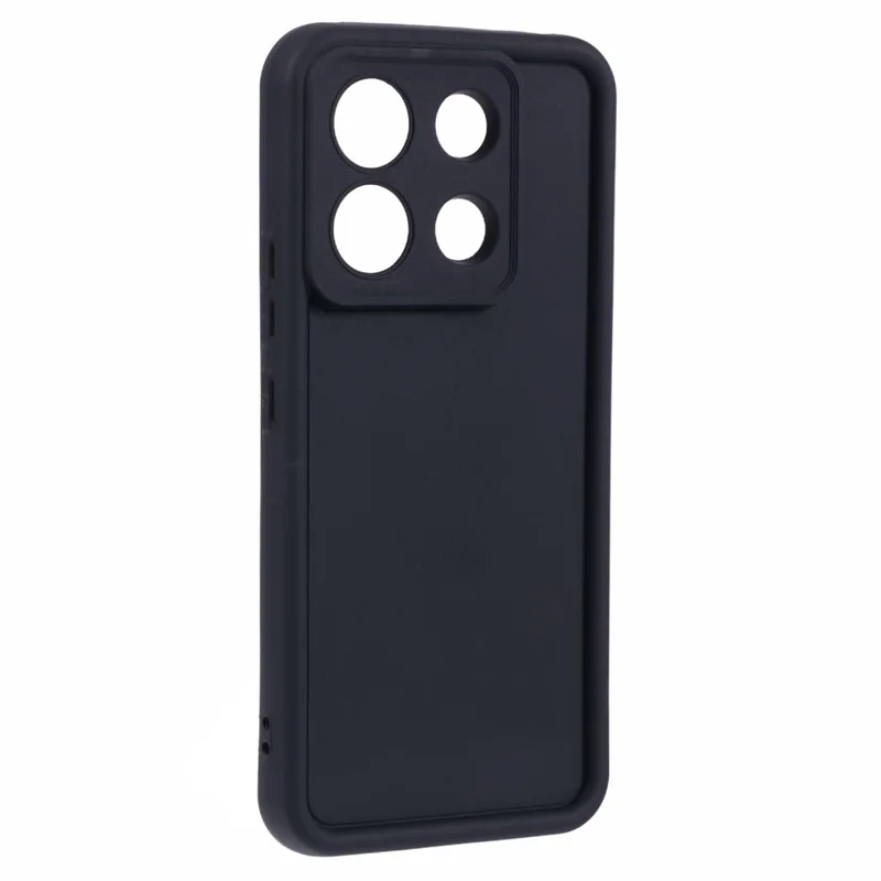 For Xiaomi Redmi Note 13 5G Cell Phone Case Flexible TPU Cover Anti-Drop Thickened Phone Shell - Black