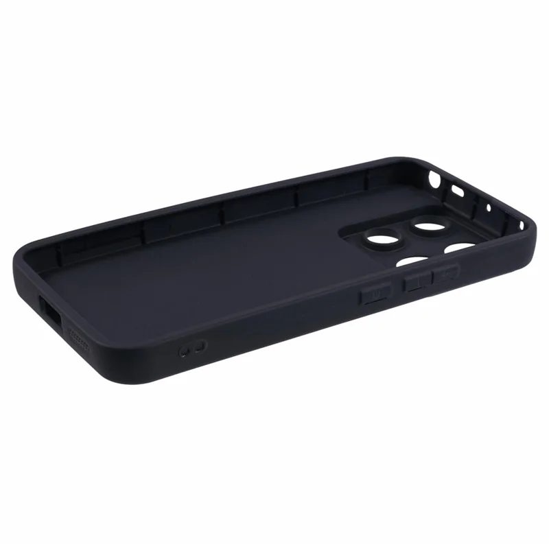 For Xiaomi Redmi Note 13 5G Cell Phone Case Flexible TPU Cover Anti-Drop Thickened Phone Shell - Black