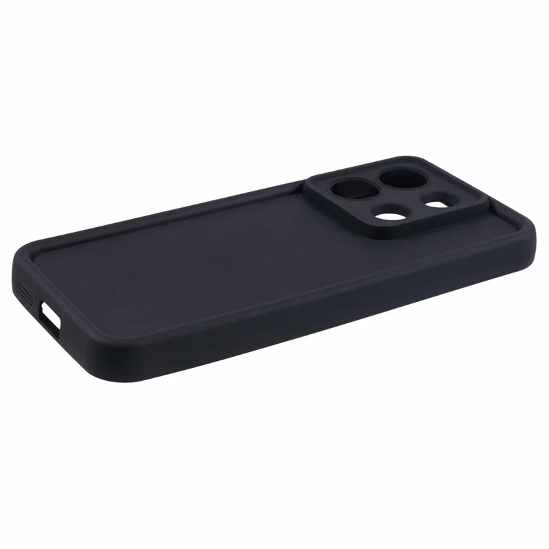 For Xiaomi Redmi Note 13 5G Cell Phone Case Flexible TPU Cover Anti-Drop Thickened Phone Shell - Black