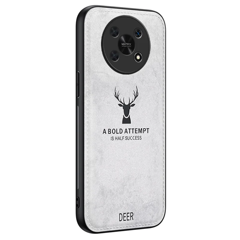 For Honor X30 5G Custodie all'ingrosso Forniture per telefoni Texture in tessuto Custodia ibrida in pelle+PC+TPU - Grigio