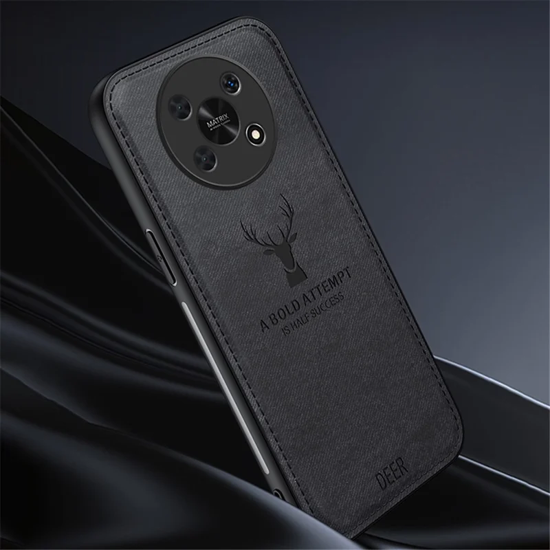 For Honor X30 5G Custodie all'ingrosso Forniture per telefoni Texture in tessuto Custodia ibrida in pelle+PC+TPU - Grigio