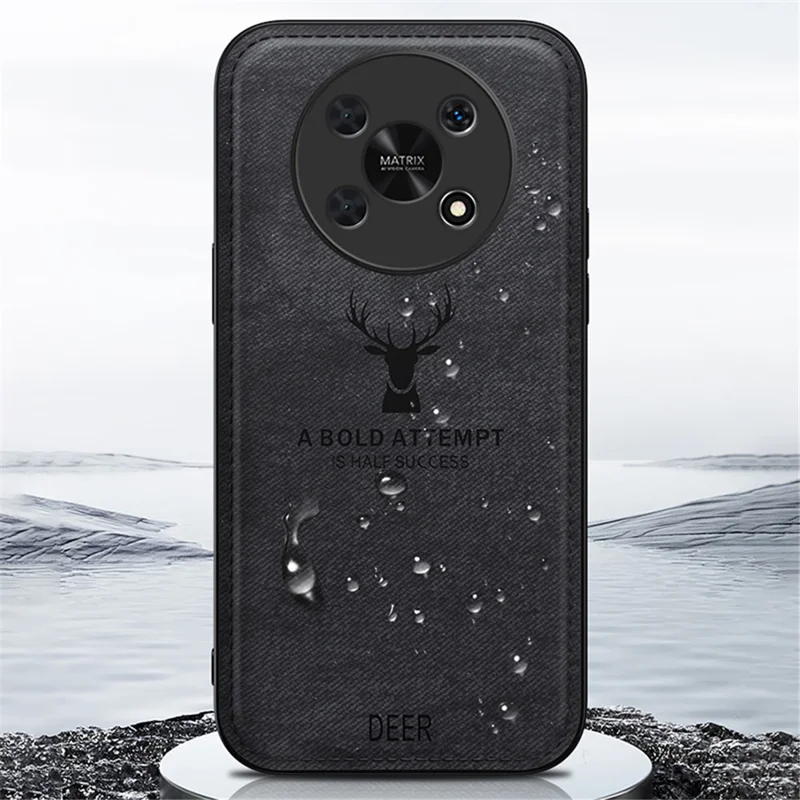 For Honor X30 5G Custodie all'ingrosso Forniture per telefoni Texture in tessuto Custodia ibrida in pelle+PC+TPU - Grigio