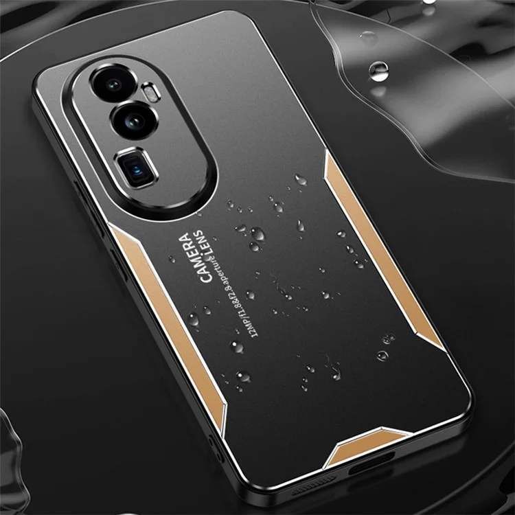 Für Oppo Reno10 Pro+ 5G Hülle Aluminiumlegierung Matt Rückseitige Handyhülle - Silber