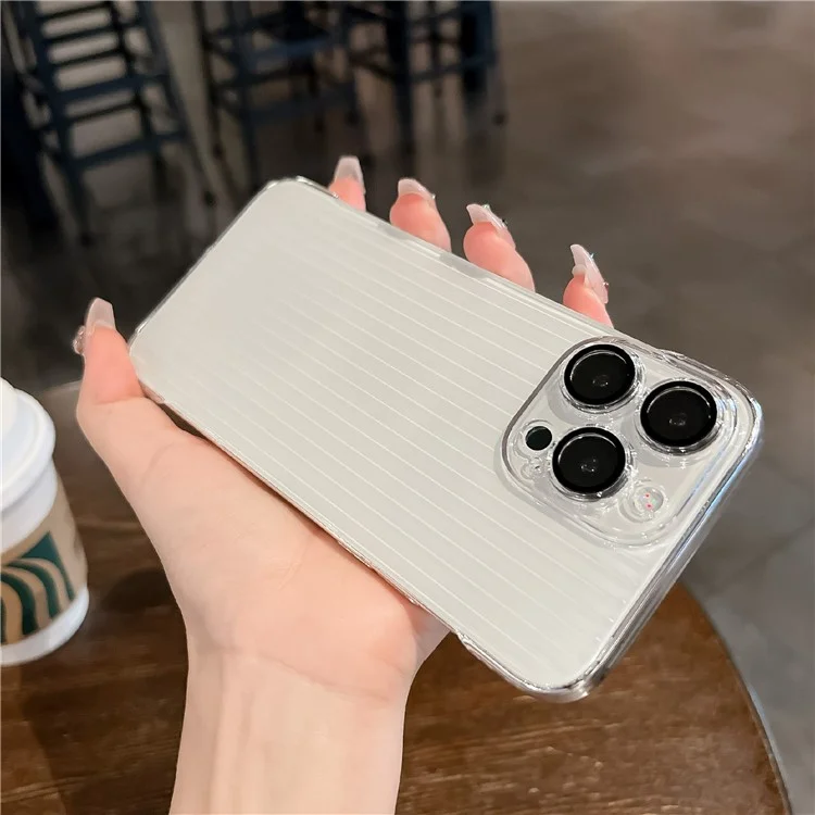 For iPhone 14 Pro Max Lens Film Wholesale PC Phone Cases No Side Frame Design Clear Phone Cover