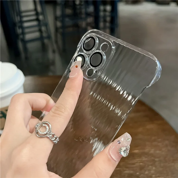 For iPhone 14 Pro Max Lens Film Wholesale PC Phone Cases No Side Frame Design Clear Phone Cover