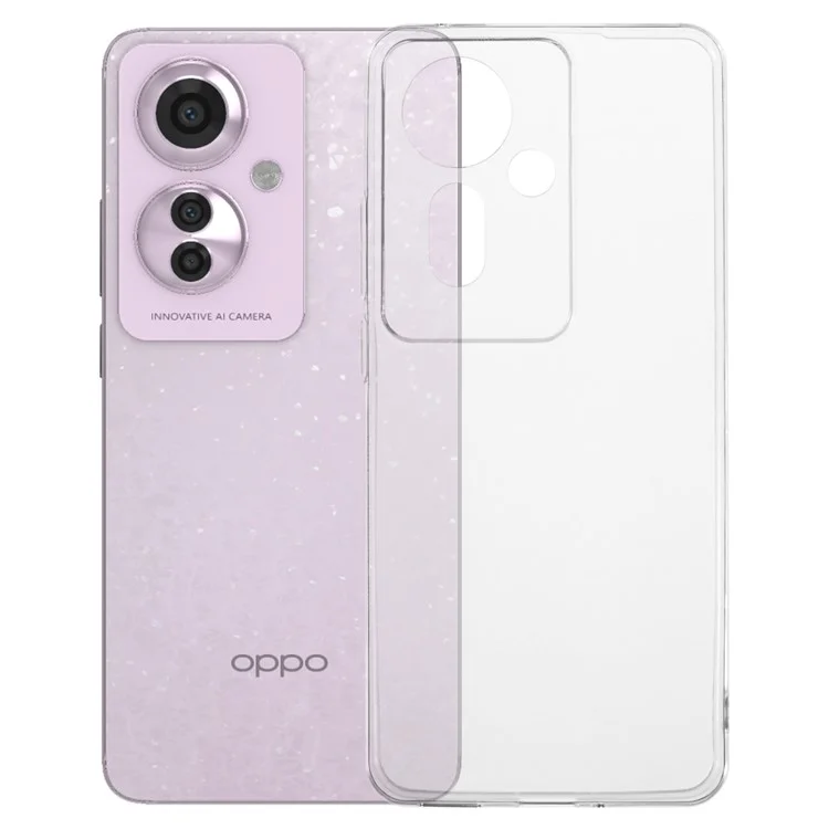 Per Oppo Reno11 F 5G Clear Case Glossy Watermark-Free Soft TPU Phone Cover