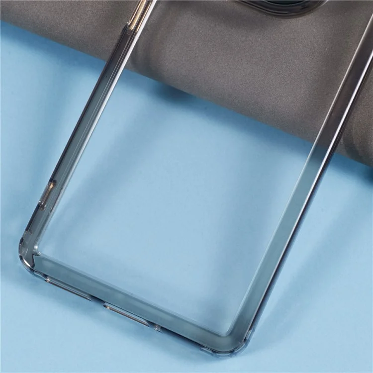 For Xiaomi Redmi Note 13 5G / Redmi Note 13 Pro 5G / Poco X6 5G Cell Phone Case High Clarify PC+TPU Cover - Transparent Black