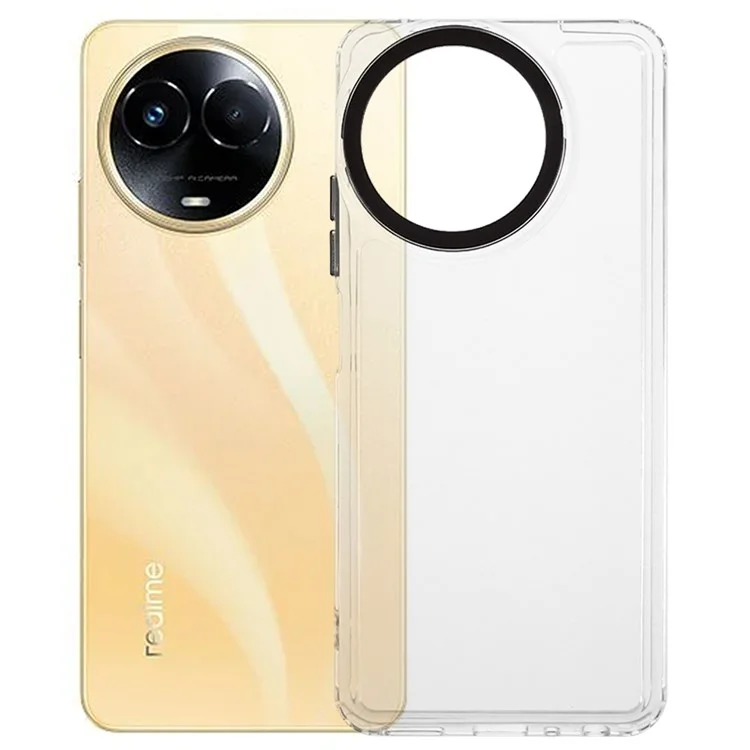 Für Realme 11 5G (Global) / 11x 5G Klar Case Anti-Drop PC+TPU Handyhülle - Transparent
