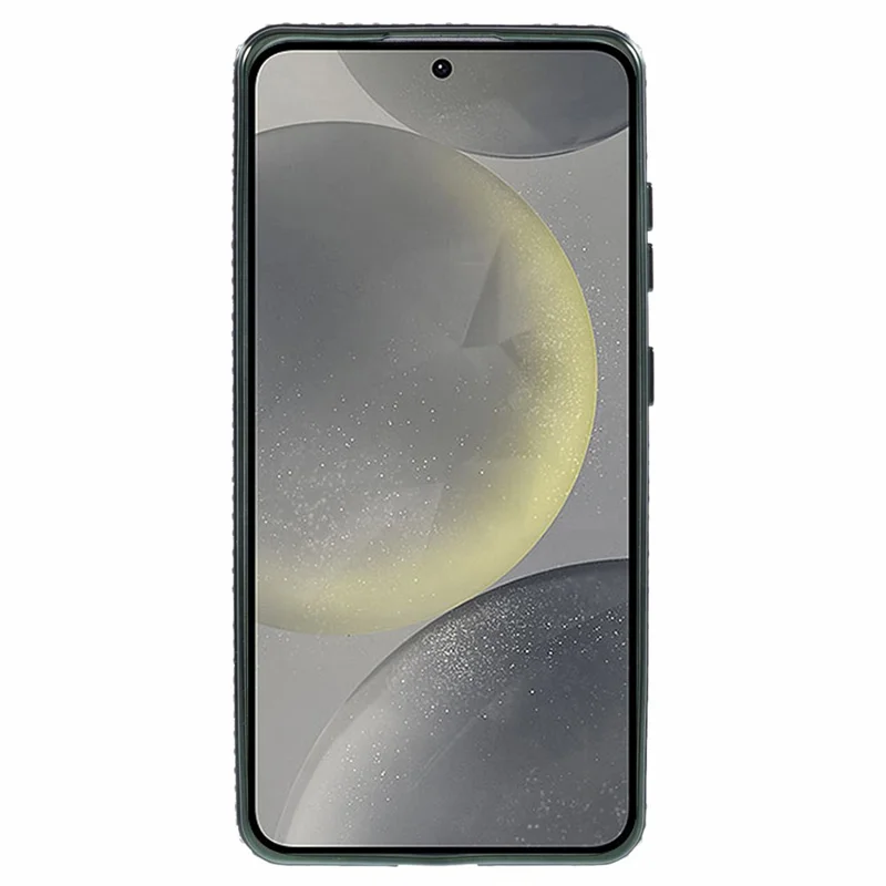 For Samsung Galaxy S24 Case TPU Rhinestones Decor Kickstand Phone Cover - Midnight Green