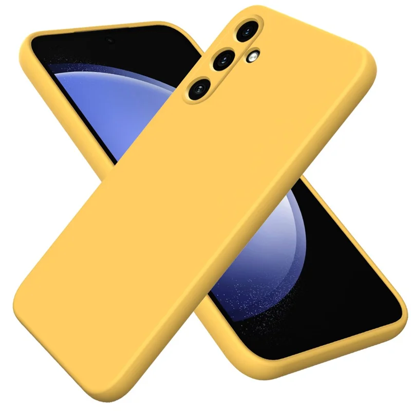For Samsung Galaxy M55 5G / C55 5G / F55 5G Slim Case Soft Liquid Silicone Phone Cover - Yellow