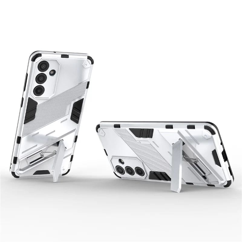 For Samsung Galaxy M55 5G / C55 5G / F55 5G Case Kickstand Protective PC+TPU Phone Cover - White