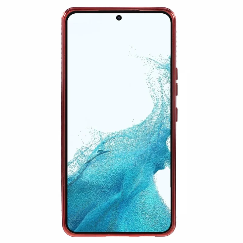 For Samsung Galaxy S22+ 5G Case Rhinestone Decor Color Gradient TPU Phone Cover - Red