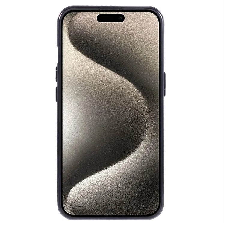 For iPhone 15 Plus TPU Case Shiny Rhinestone Gradient Glitter Phone Back Cover - Black