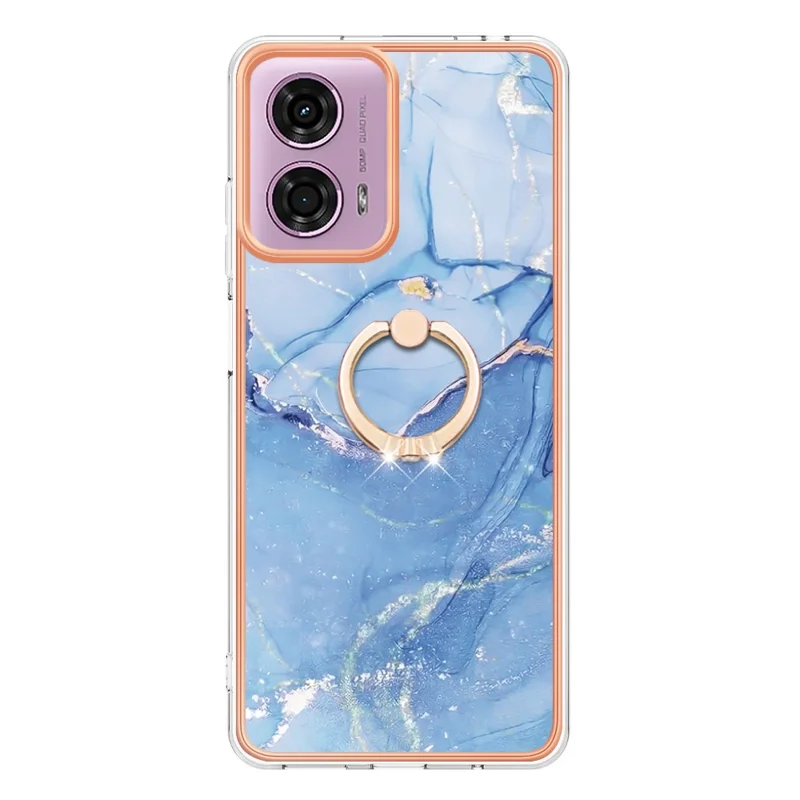 Чехол-бампер для телефона YB IMD Series-17 Style-E для Motorola Moto E14 4G / G04 4G / G04s 4G / G24 4G - синий 