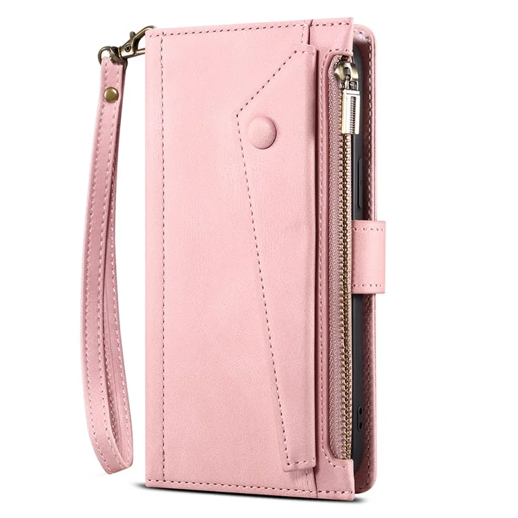 ESEBLE Star Series Per Samsung Galaxy M15 5G / F15 5G Custodia per telefono Custodia in pelle PU+TPU con portafoglio e supporto - Oro rosa