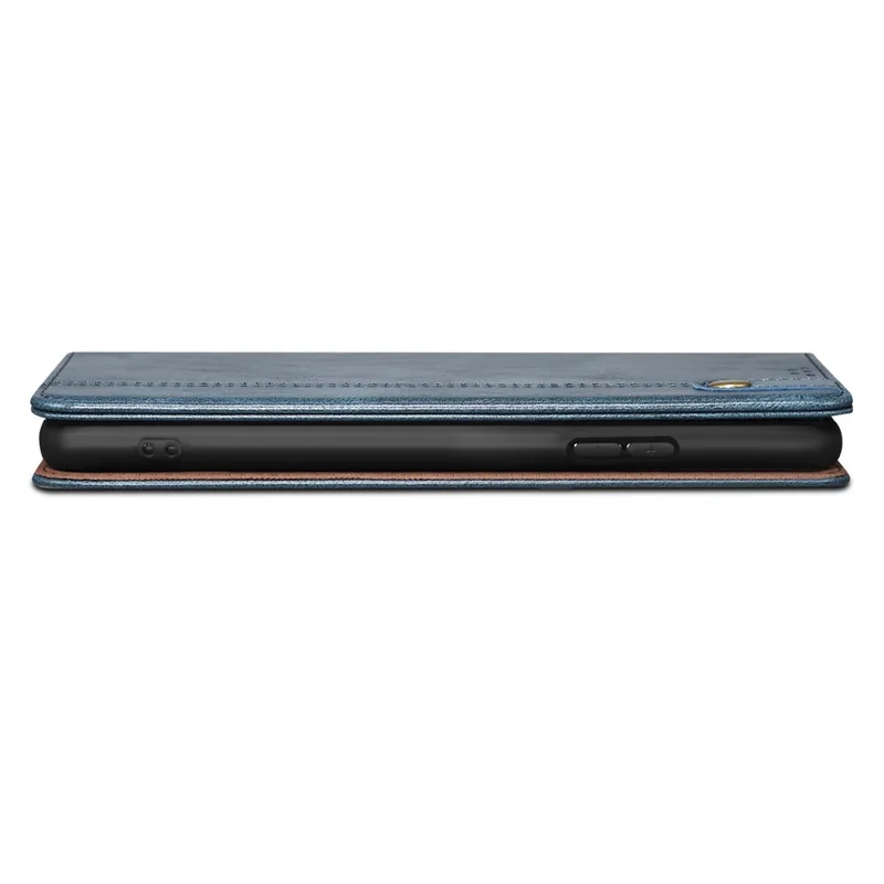 Para Motorola Moto E14 4G / G04 4G / G04s 4G / G24 4G Capa de Couro Stand Magnética Fecho de Telefone Carteira - Azul