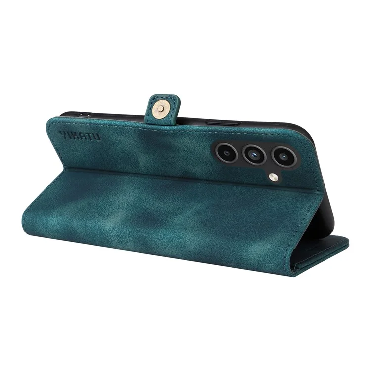 YIKATU YK-002 For Samsung Galaxy A15 4G Wallet Case PU Leather Phone Accessories Distributors - Blue