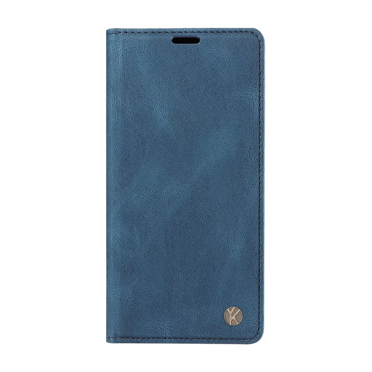 YIKATU YK-004 per Motorola Moto G54 5G Custodia magnetica a libretto Stand Skin-touch Feeling Custodia in pelle per telefono - Blu