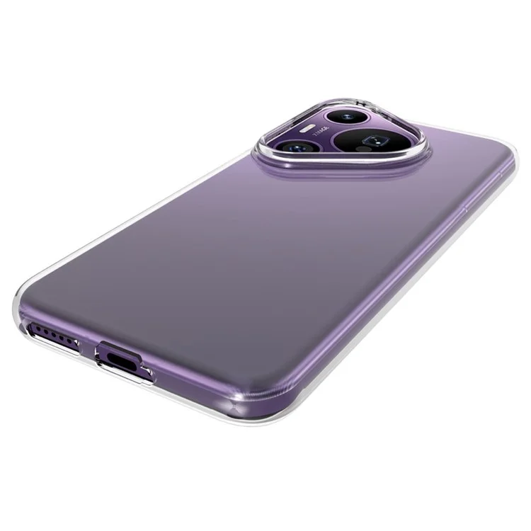 Для Huawei Pura 70 Pro / Pura 70 Pro+ Чехол Ультратонкий прозрачный ТПУ-чехол для телефона с большим отверстием для линзы