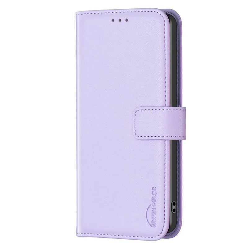 BINFEN COLOR BF17 Para Samsung Galaxy M62 / F62 Caixa Flip Design Couro PU Proteção Total Capa de Telefone - Roxo