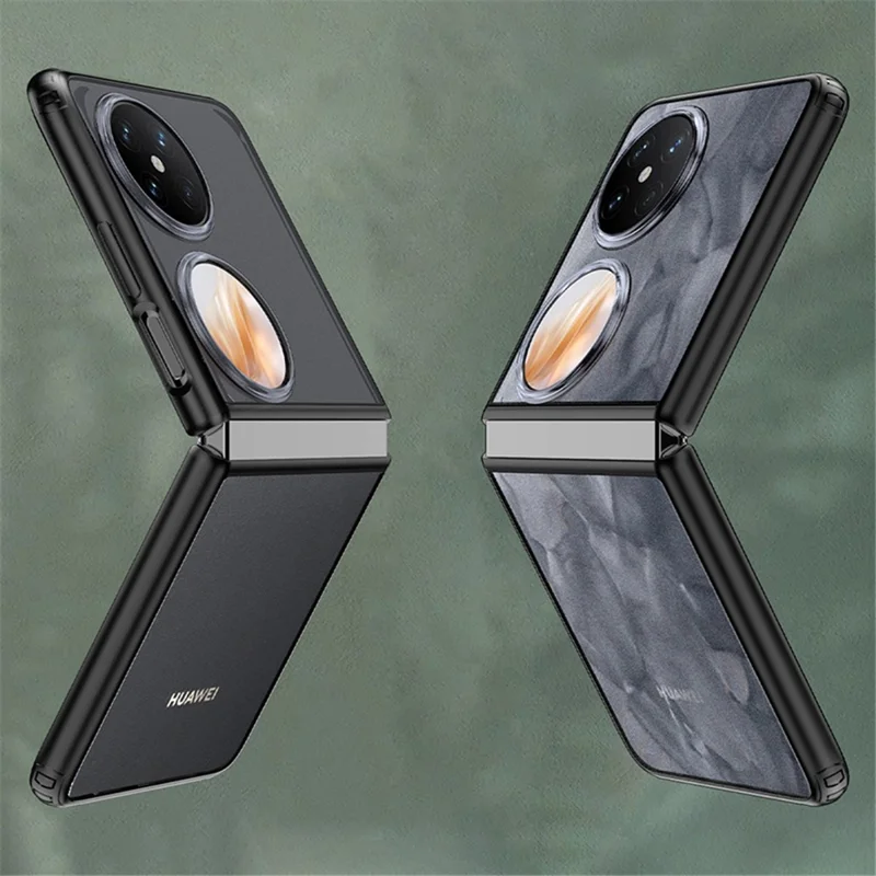 For Huawei Pocket 2 Shockproof Phone Case TPU + PC Hybrid Cover - Transparent