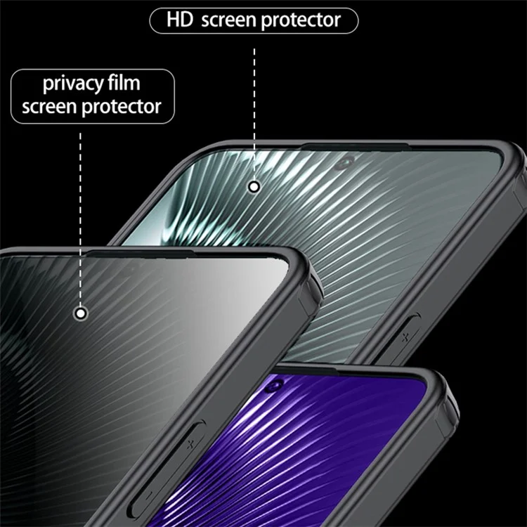 Per Xiaomi Redmi Turbo 3 5G / Poco F6 5G Custodia per telefono Custodia per telefono mobile TPU + PC all'ingrosso - Nero