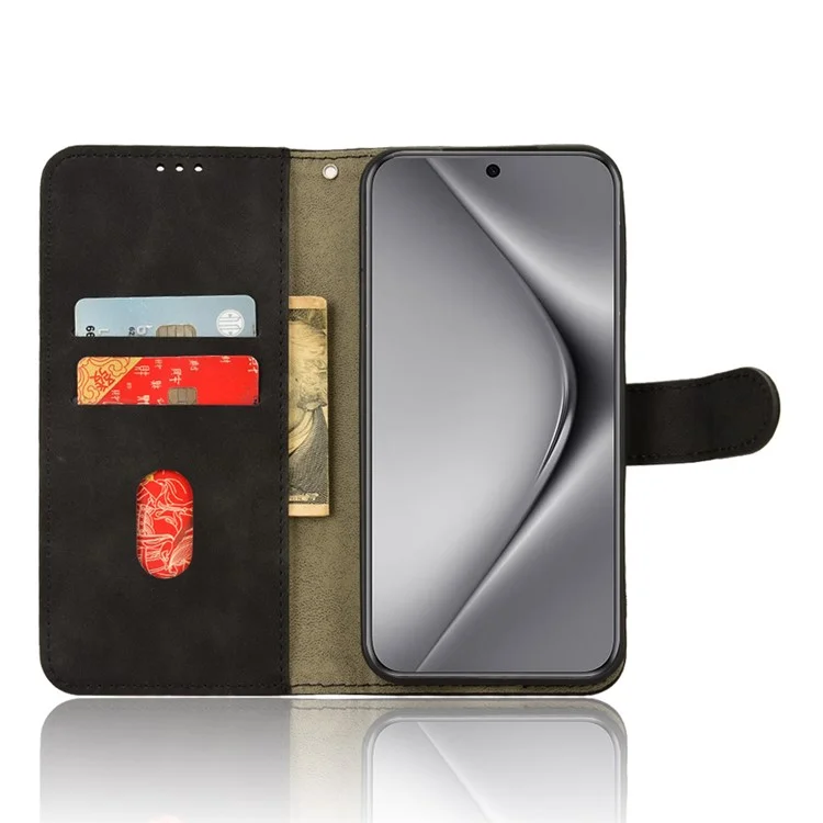 Pour Huawei Pura 70 Wallet Case Leather Phone Cover Mobile Accessories Wholesale Supplier - Noir
