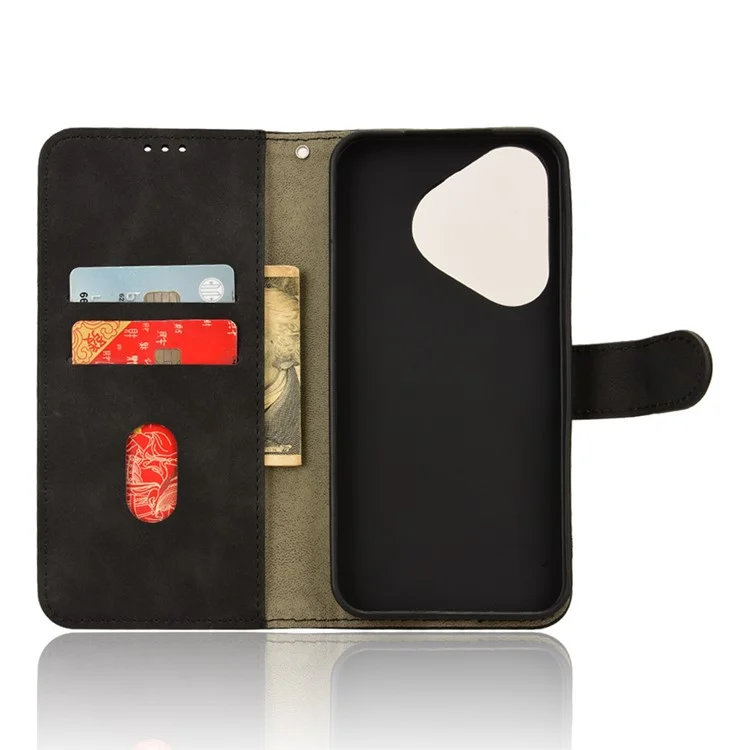 Pour Huawei Pura 70 Wallet Case Leather Phone Cover Mobile Accessories Wholesale Supplier - Noir