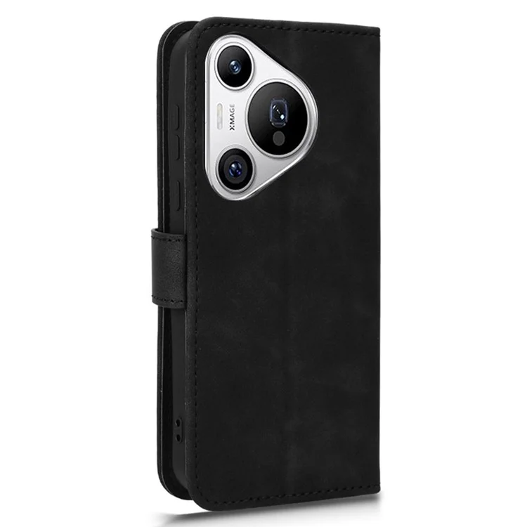 Pour Huawei Pura 70 Wallet Case Leather Phone Cover Mobile Accessories Wholesale Supplier - Noir