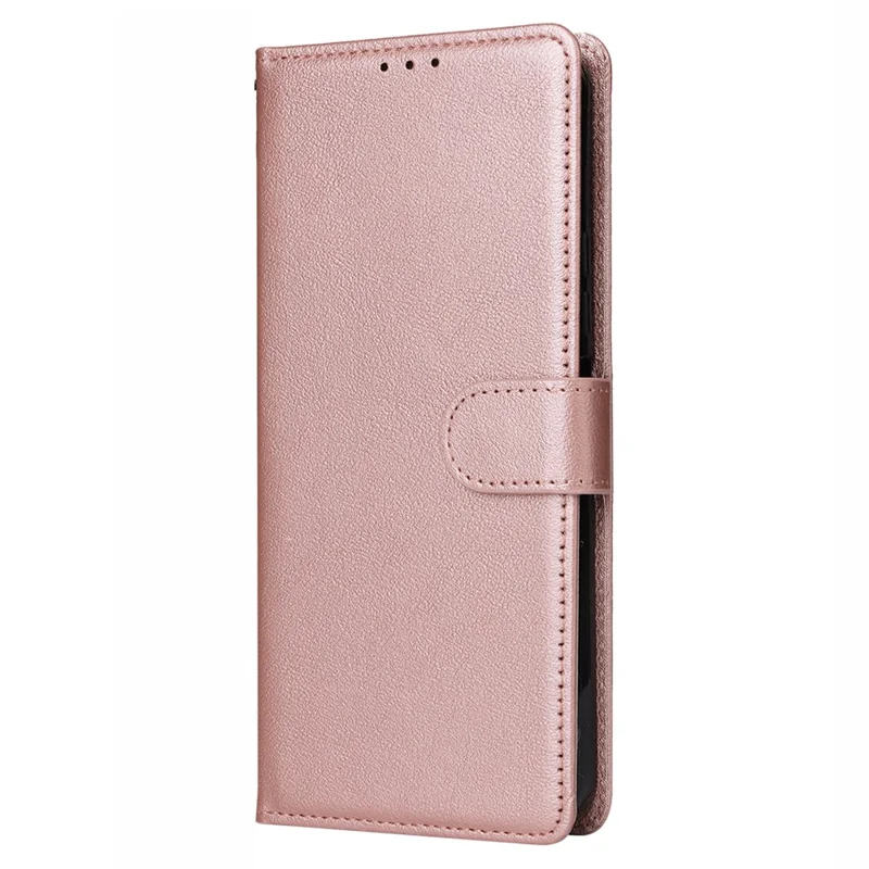 For Xiaomi Redmi 12 4G / 12 5G (Global) Case Anti-Scratch PU Leather Wallet Phone Cover - Rose Gold