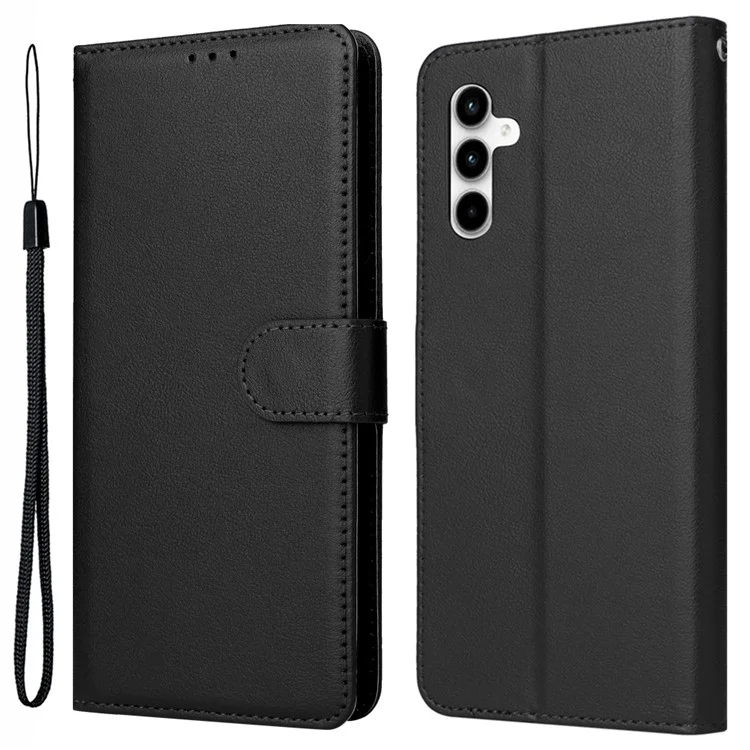 Per Samsung Galaxy A35 5G Custodia Wallet Anti-Graffio in Pelle PU Flip Cover per Telefono - Nero