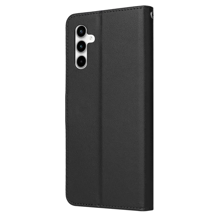 Per Samsung Galaxy A35 5G Custodia Wallet Anti-Graffio in Pelle PU Flip Cover per Telefono - Nero