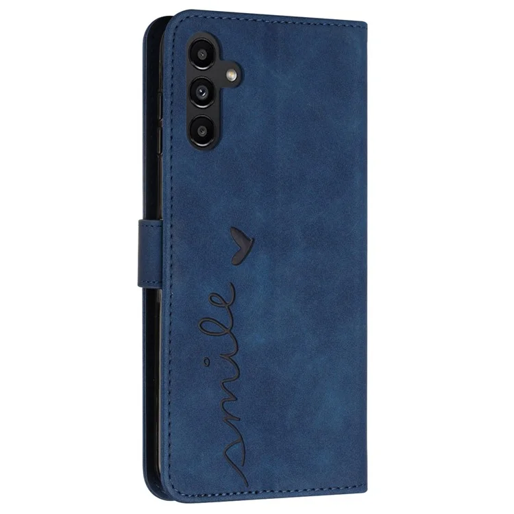 Per Samsung Galaxy M15 5G / F15 5G Custodia in Pelle PU Cover Magnetica per Telefono con Disegno Impresso - Zaffiro
