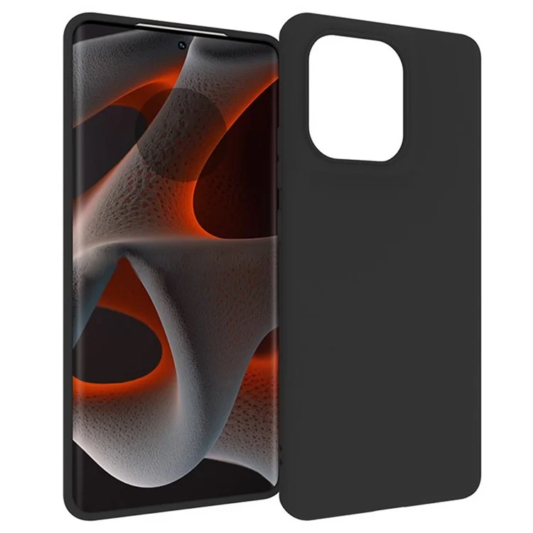 For Motorola Edge 50 Pro 5G Case Slim Design Matte Soft TPU Protective Phone Cover - Black