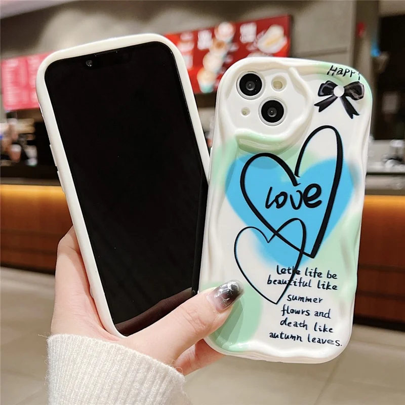 For iPhone 14 Back Case Soft TPU Pattern Printing Back Phone Cover - Eye Graffiti