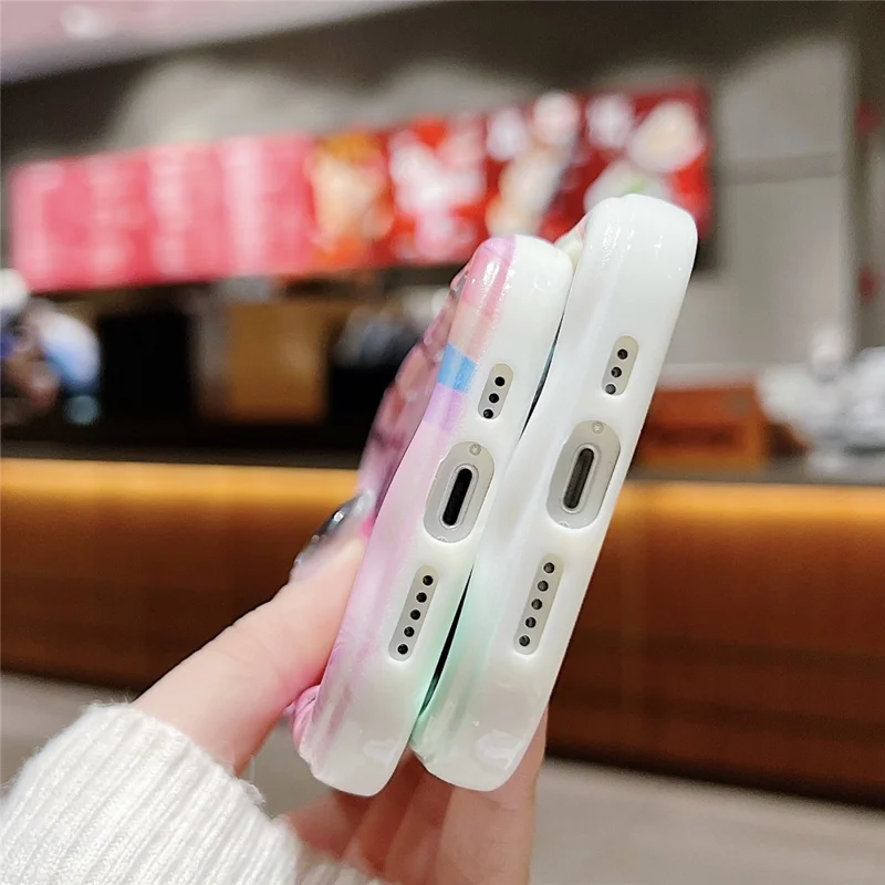 For iPhone 14 Back Case Soft TPU Pattern Printing Back Phone Cover - Eye Graffiti