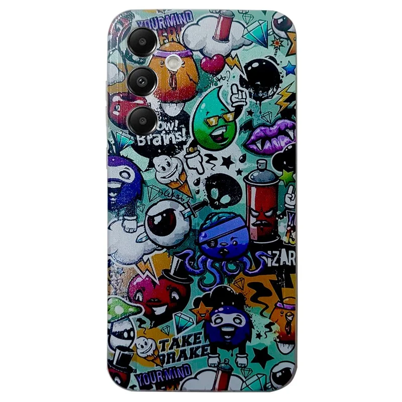 For Samsung Galaxy S24 Ultra TPU Case Pattern Printing Slim Phone Cover - Garbage
