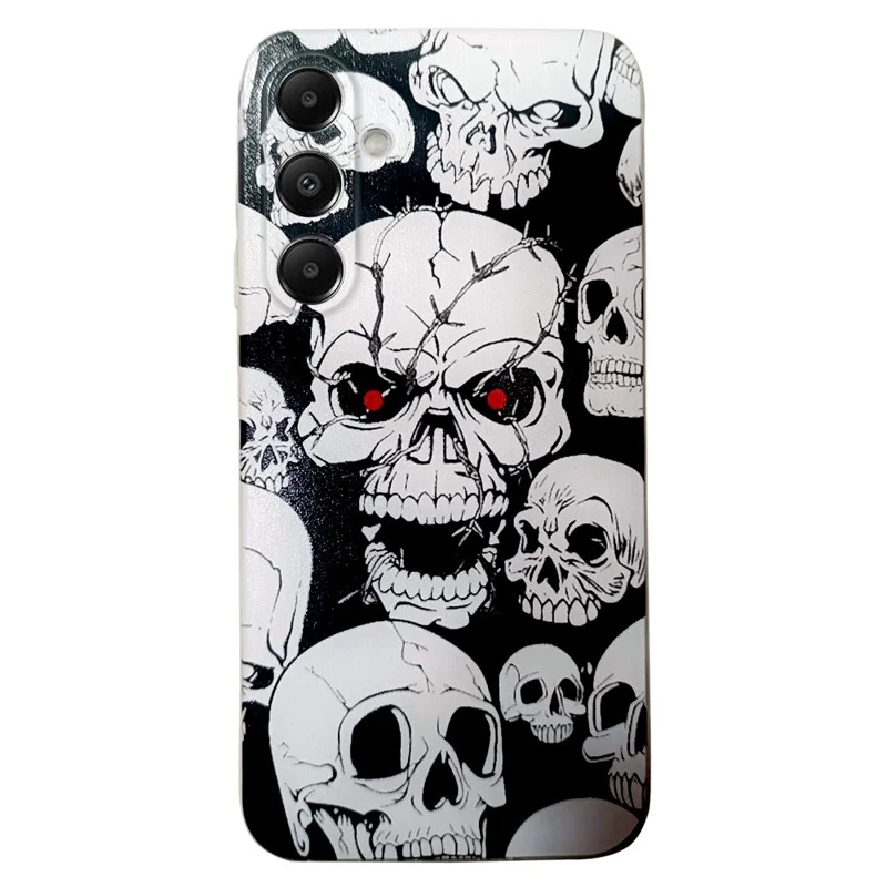 For Samsung Galaxy S23 FE TPU Cover Pattern Printing Mobile Phone Case Wholesale - Skull