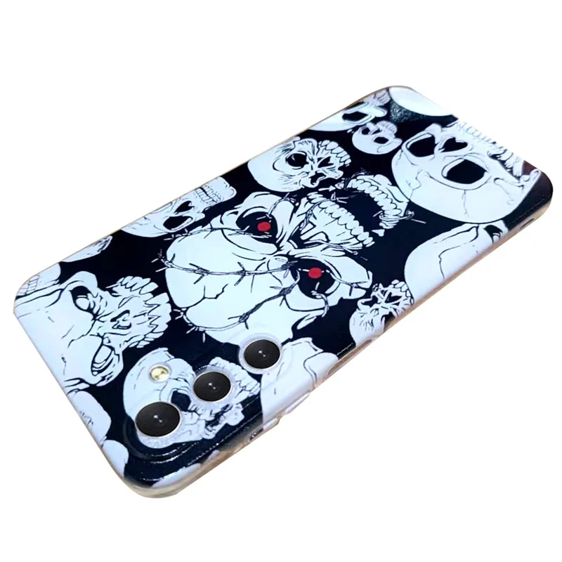 For Samsung Galaxy S23 FE TPU Cover Pattern Printing Mobile Phone Case Wholesale - Skull