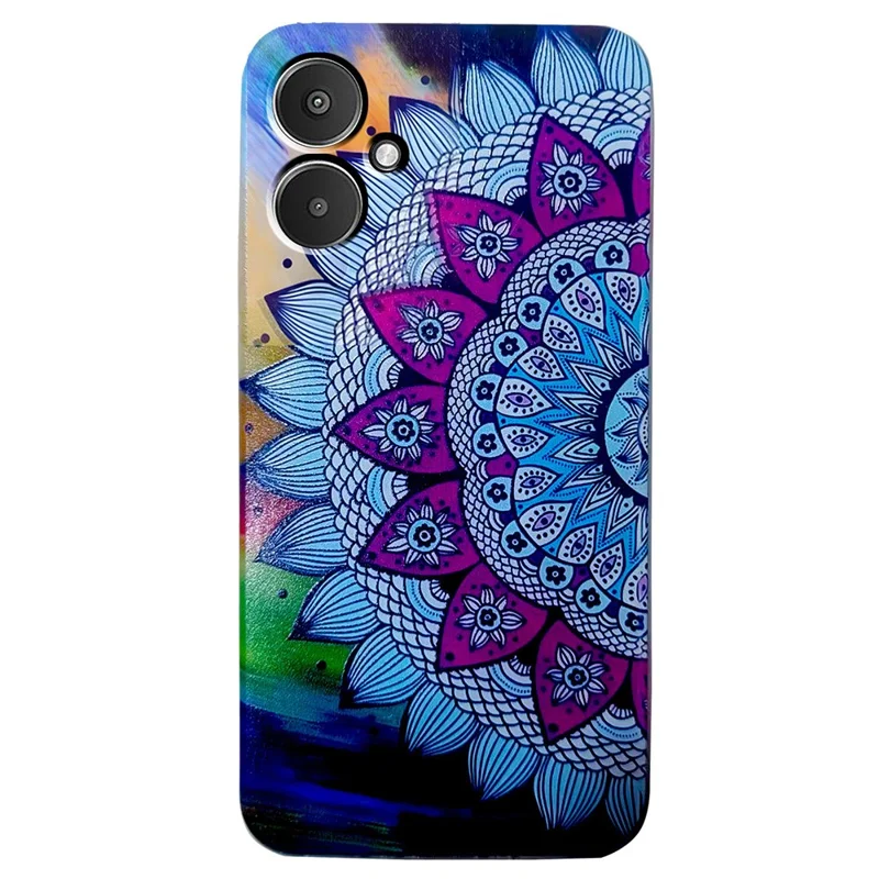 For Xiaomi Redmi 13C 4G / Poco C65 4G TPU Case Pattern Printing Phone Cover Wholesale - Mandala Flower